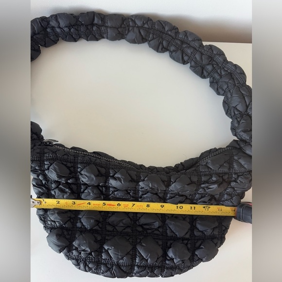 Black Crossbody Shoulder Bag Adjustable Strap - Picture 10 of 12